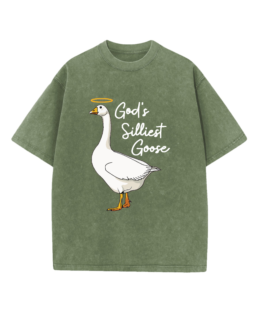 God'S Silliest Goose Washed Christian T-Shirts, Hoodie, Sweatshirt