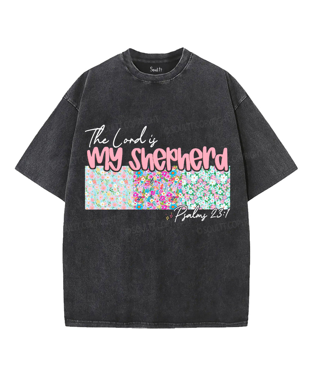 The Lord Is My Shepherd Unisex Washed Christian T-shirt Style003 Hoodie, Sweatshirt | CiraTrend.com (Image 2)