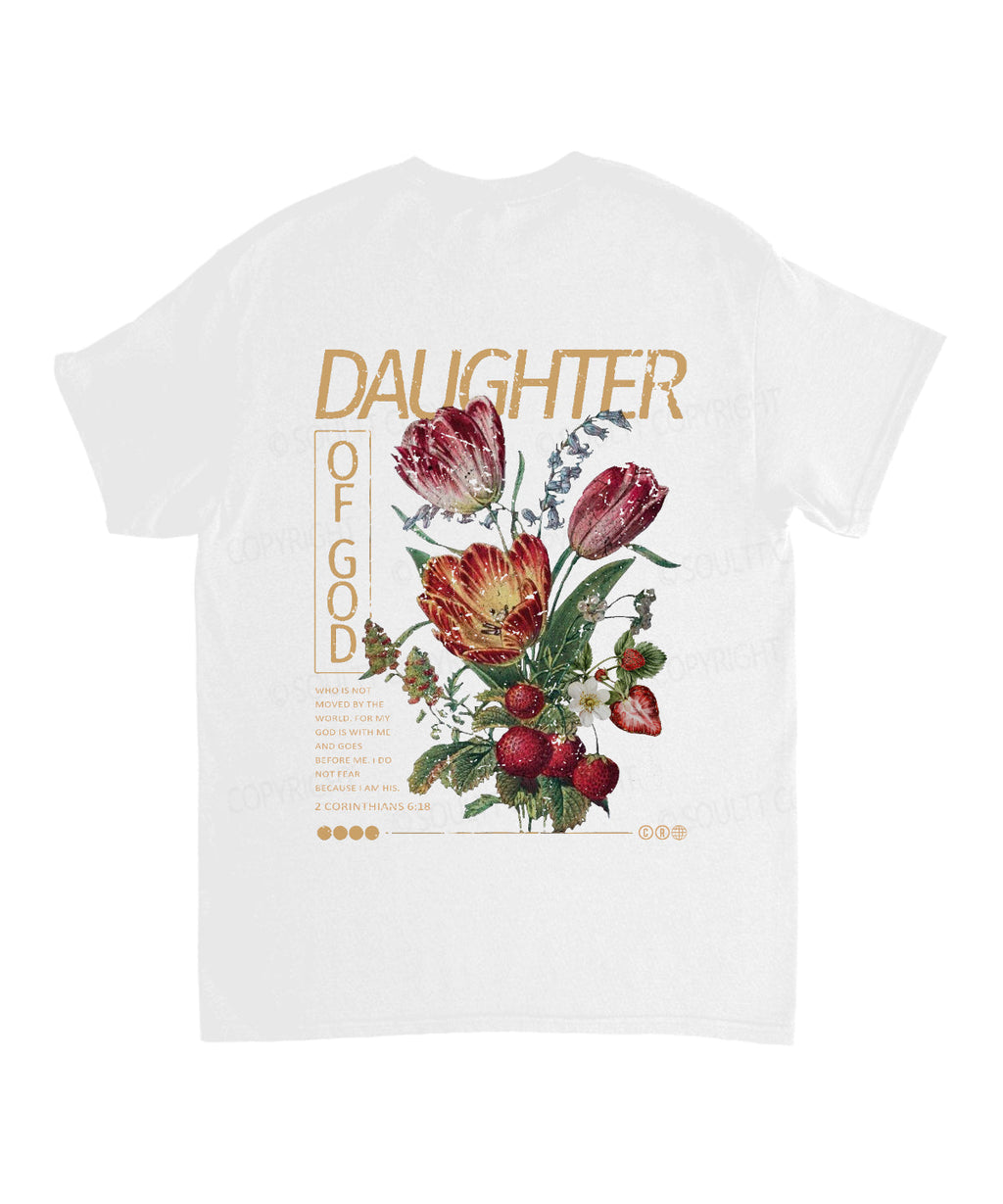 Daughter God Double Sided Cotton Christian T-Shirts, Hoodie, Sweatshirt
