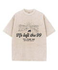 He Left The 99 Unisex Washed Christian T-shirt Hoodie, Sweatshirt | CiraTrend.com (Image 1)
