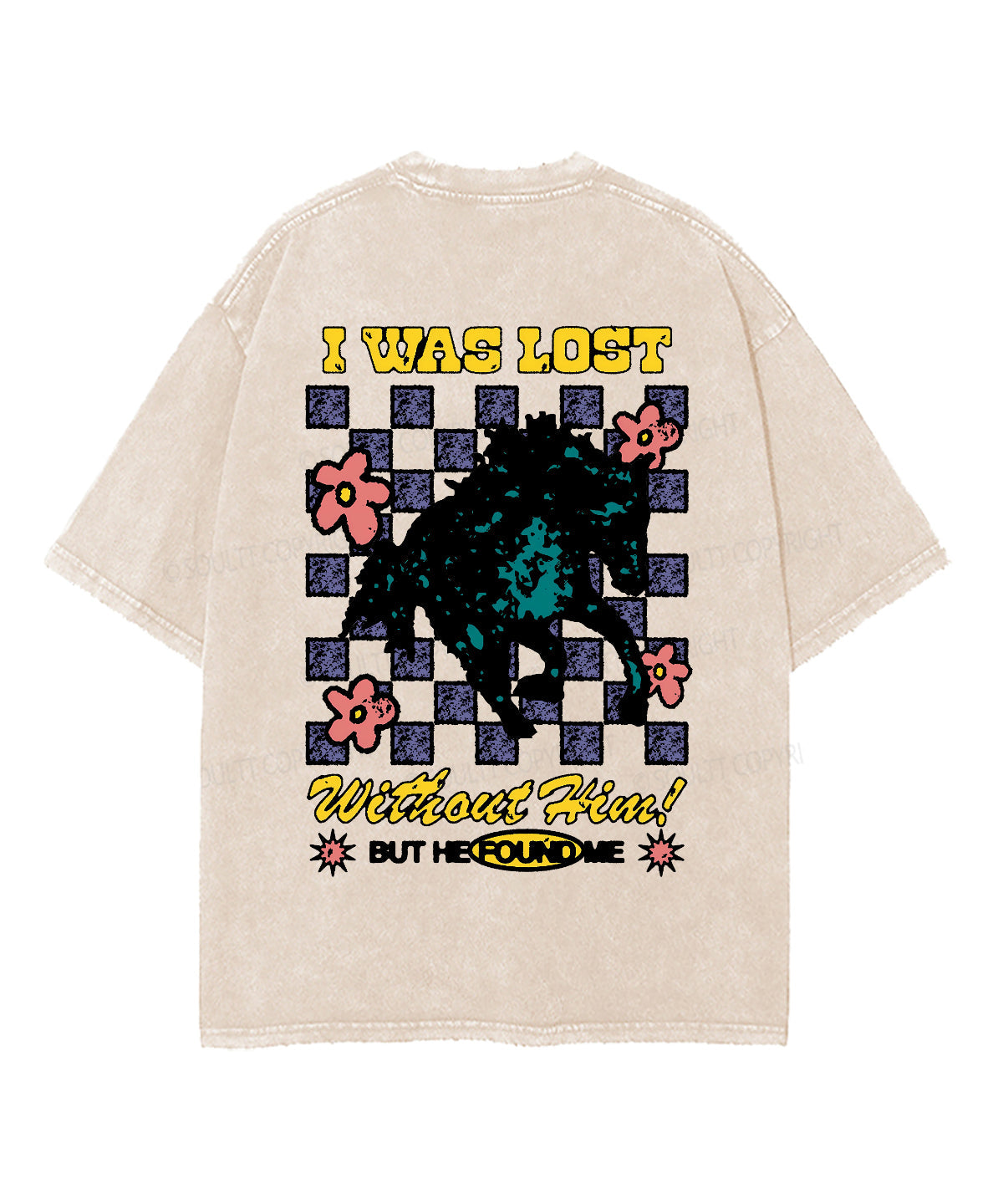 I Was Lost Without Him Double Sided Washed Christian T-shirt Hoodie, Sweatshirt | CiraTrend.com (Image 3)