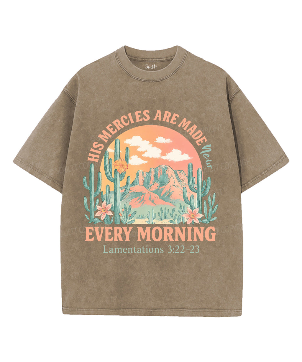 His Mercies Washed Christian Style001 T-Shirts, Hoodie, Sweatshirt