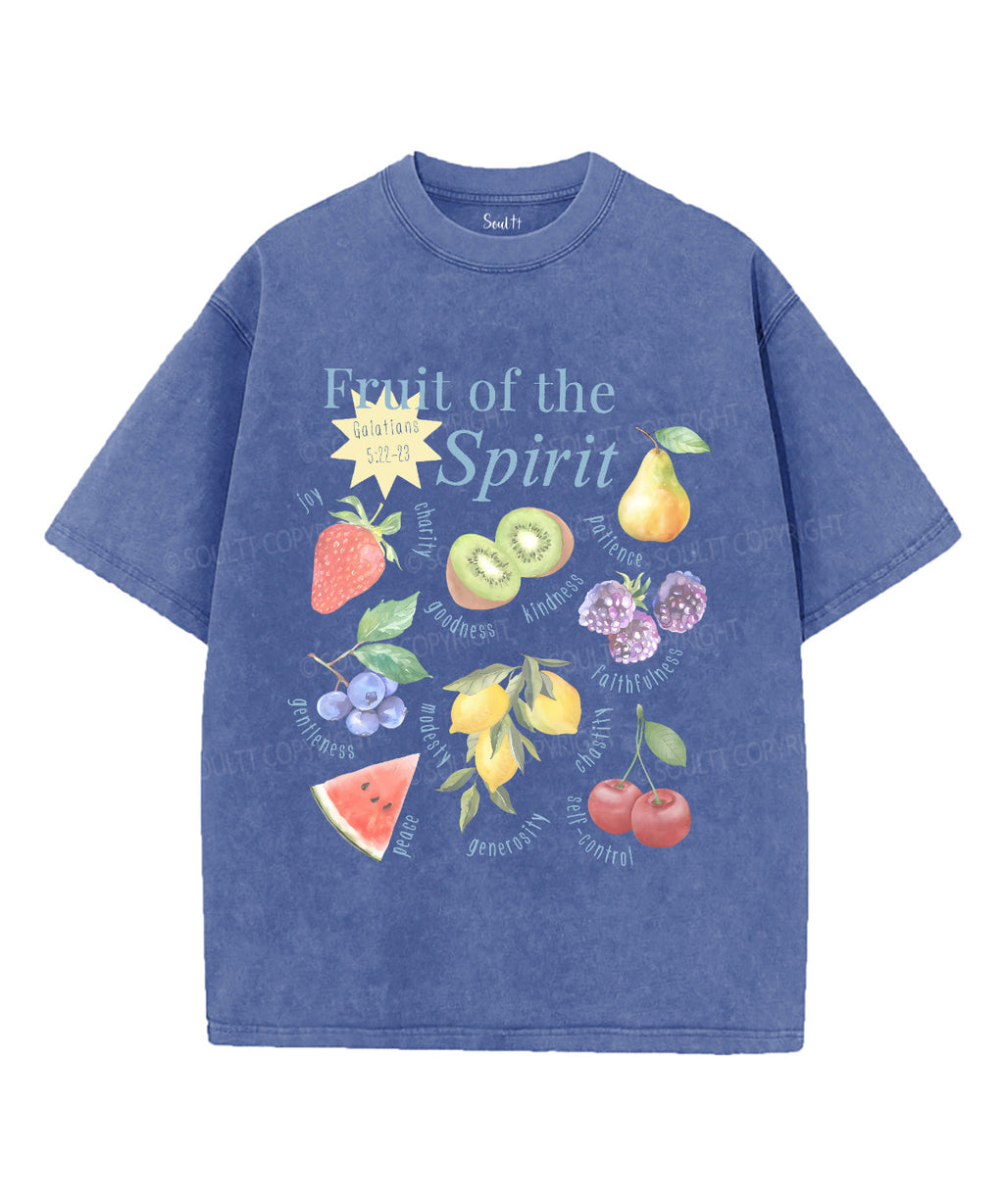 Fruit Of The Spirit Unisex Washed Christian T-shirt Style006 Hoodie, Sweatshirt | CiraTrend.com (Image 3)