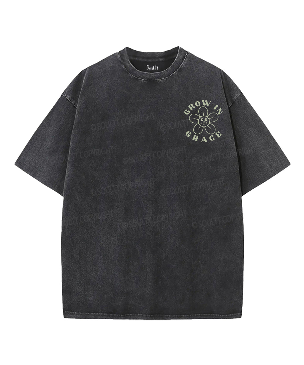 Grow In Grace Double Sided Washed Christian T-shirt Style001 Hoodie, Sweatshirt | CiraTrend.com (Image 2)