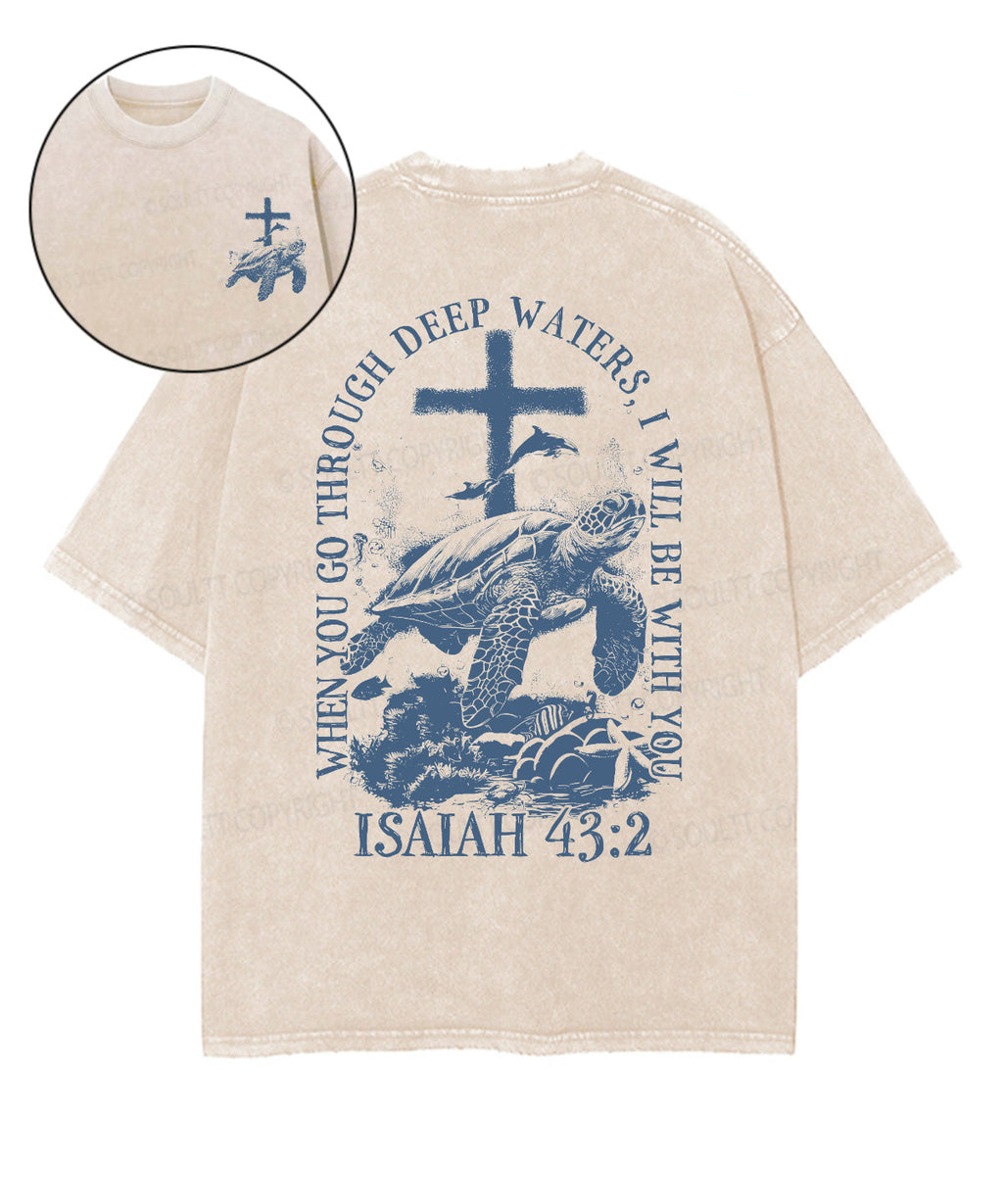 I Will Be With You Double Sided Unisex Washed Christian T-shirt Style051 Hoodie, Sweatshirt | CiraTrend.com (Image 1)