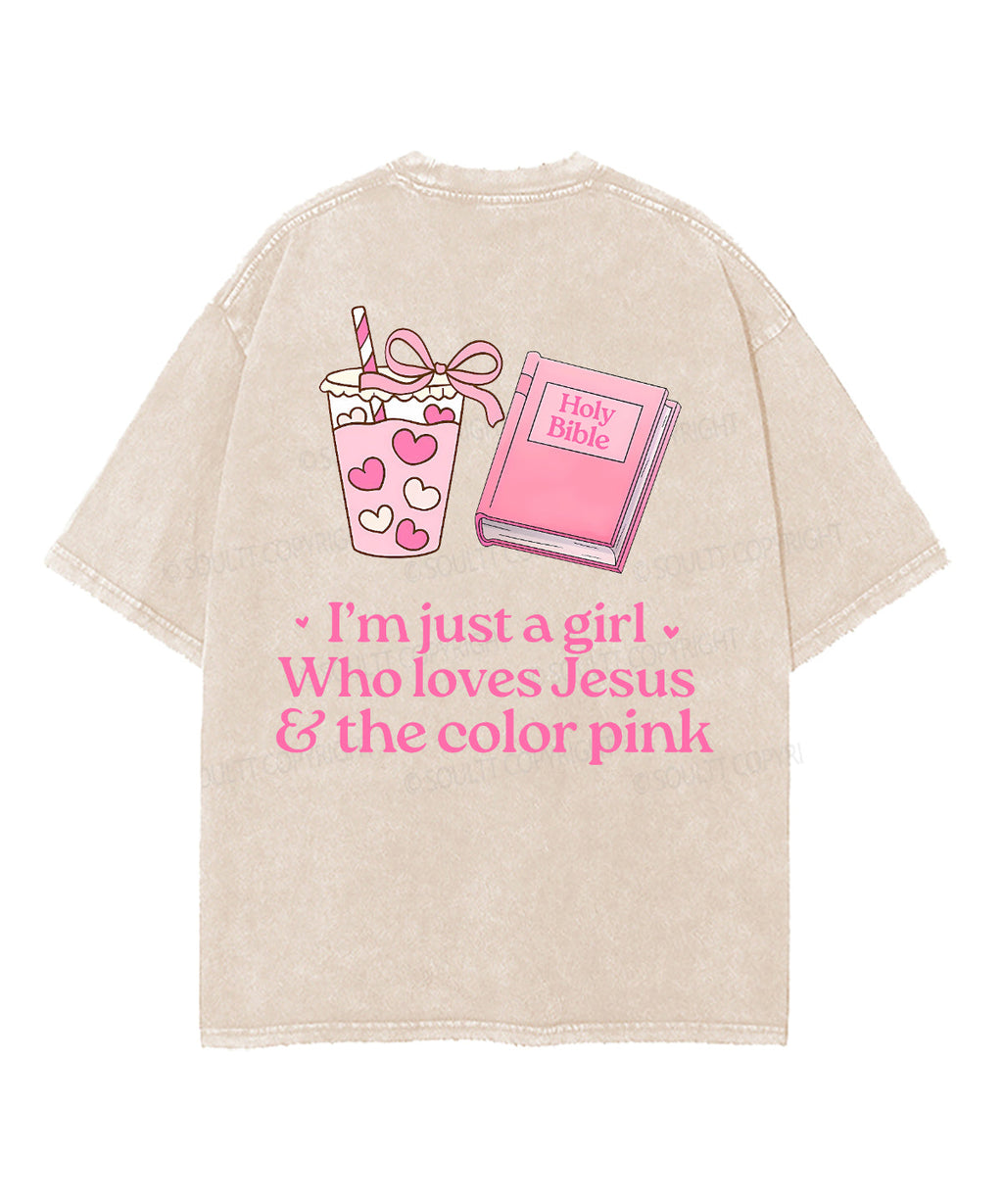 I'M Just Girl Double Sided Washed Christian T-Shirts, Hoodie, Sweatshirt
