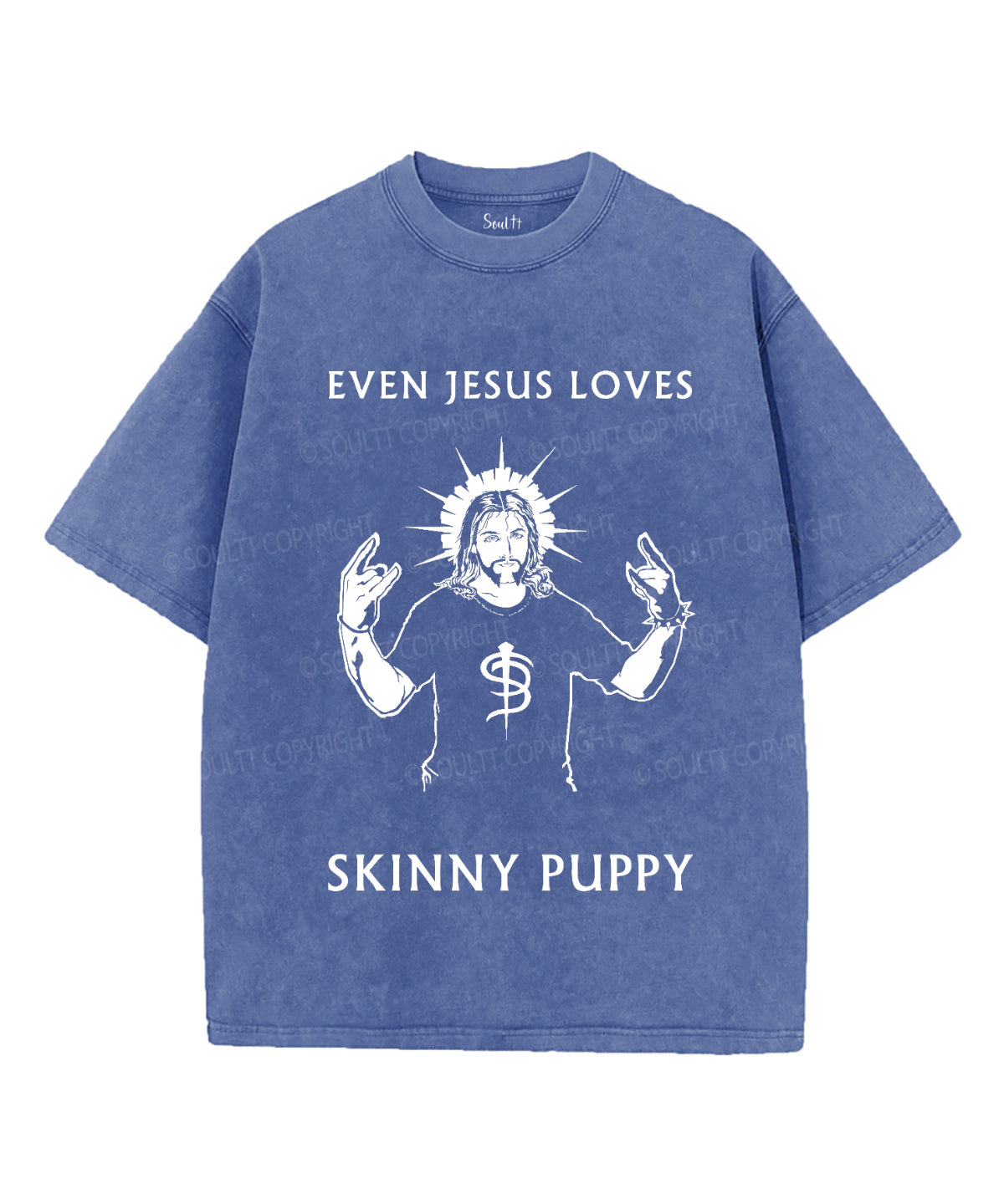 Even Jesus Loves Skinny Puppy Unisex Washed Christian T-shirt Hoodie, Sweatshirt | CiraTrend.com (Image 3)