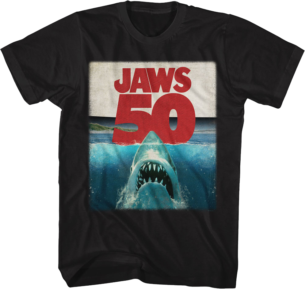50th Anniversary Poster Jaws T-Shirts, Hoodie, Sweatshirt