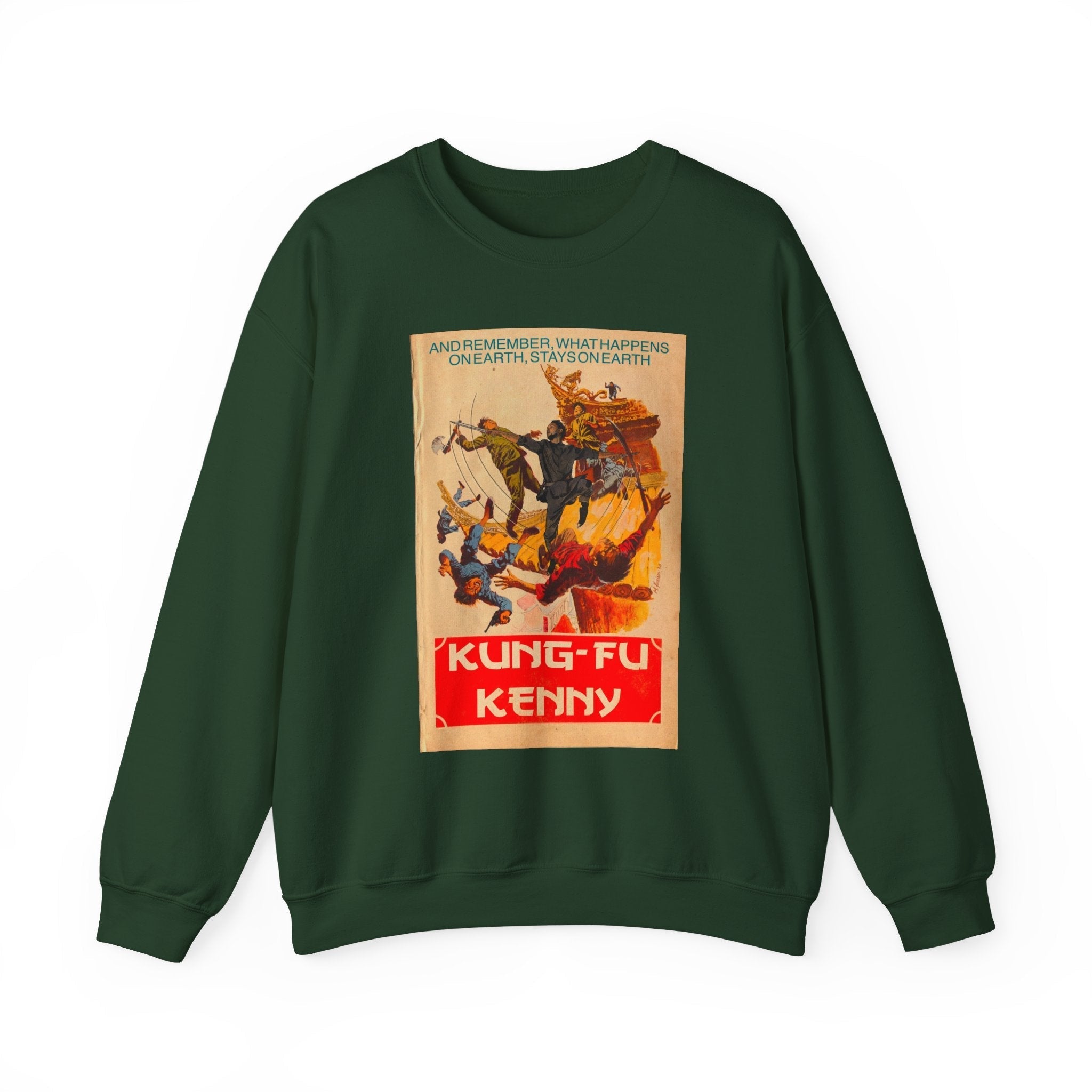 Kung Fu Kenny - Unisex Heavy BlendÃ¢â€žÂ¢ Crewneck Sweatshirt T-Shirts, Hoodie | CiraTrend.com (Image 4)