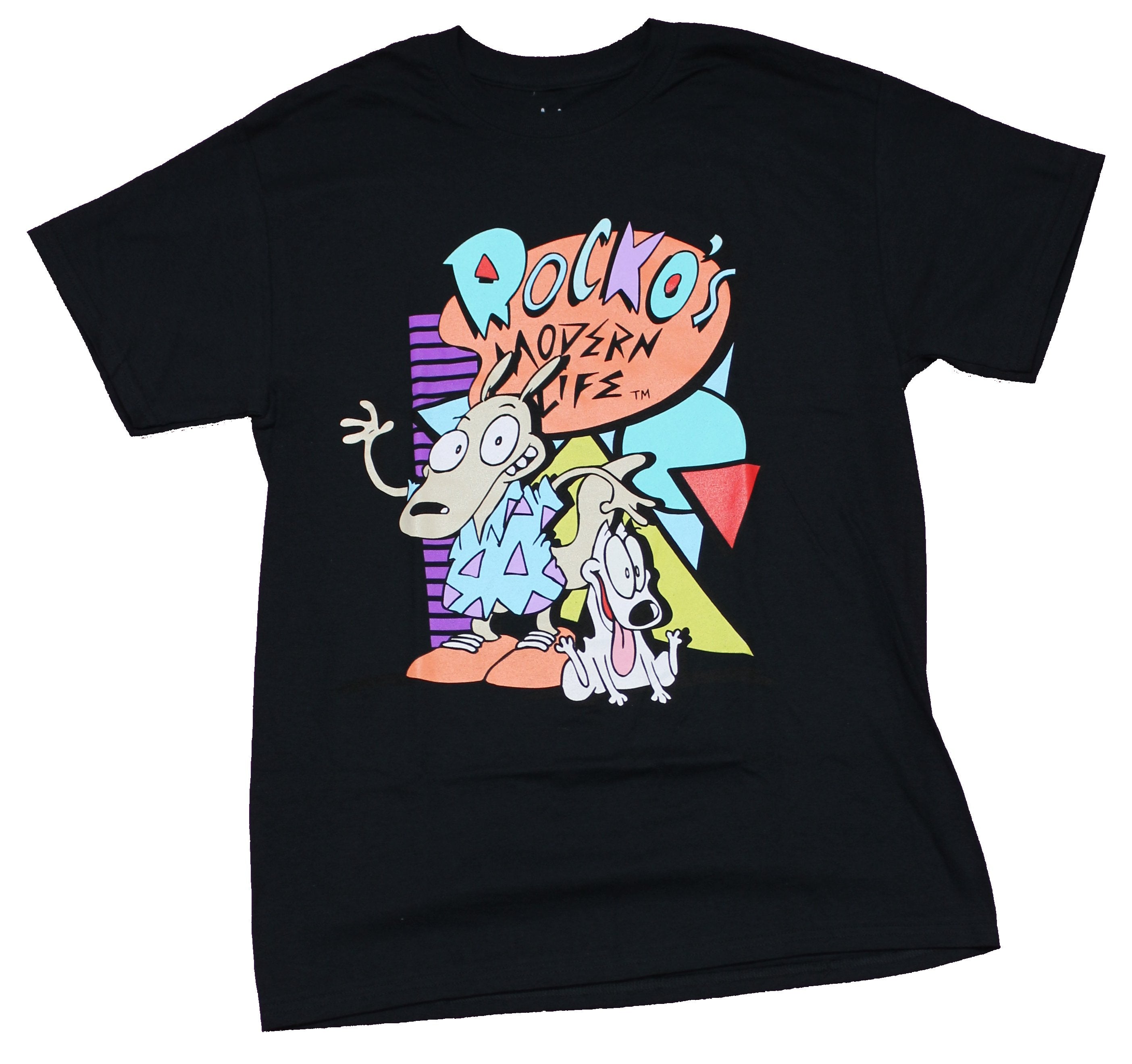 Rocko's Modern Life Mens  T-Shirt - Waving Rocko 90s Style Logo Hoodie, Sweatshirt | CiraTrend.com