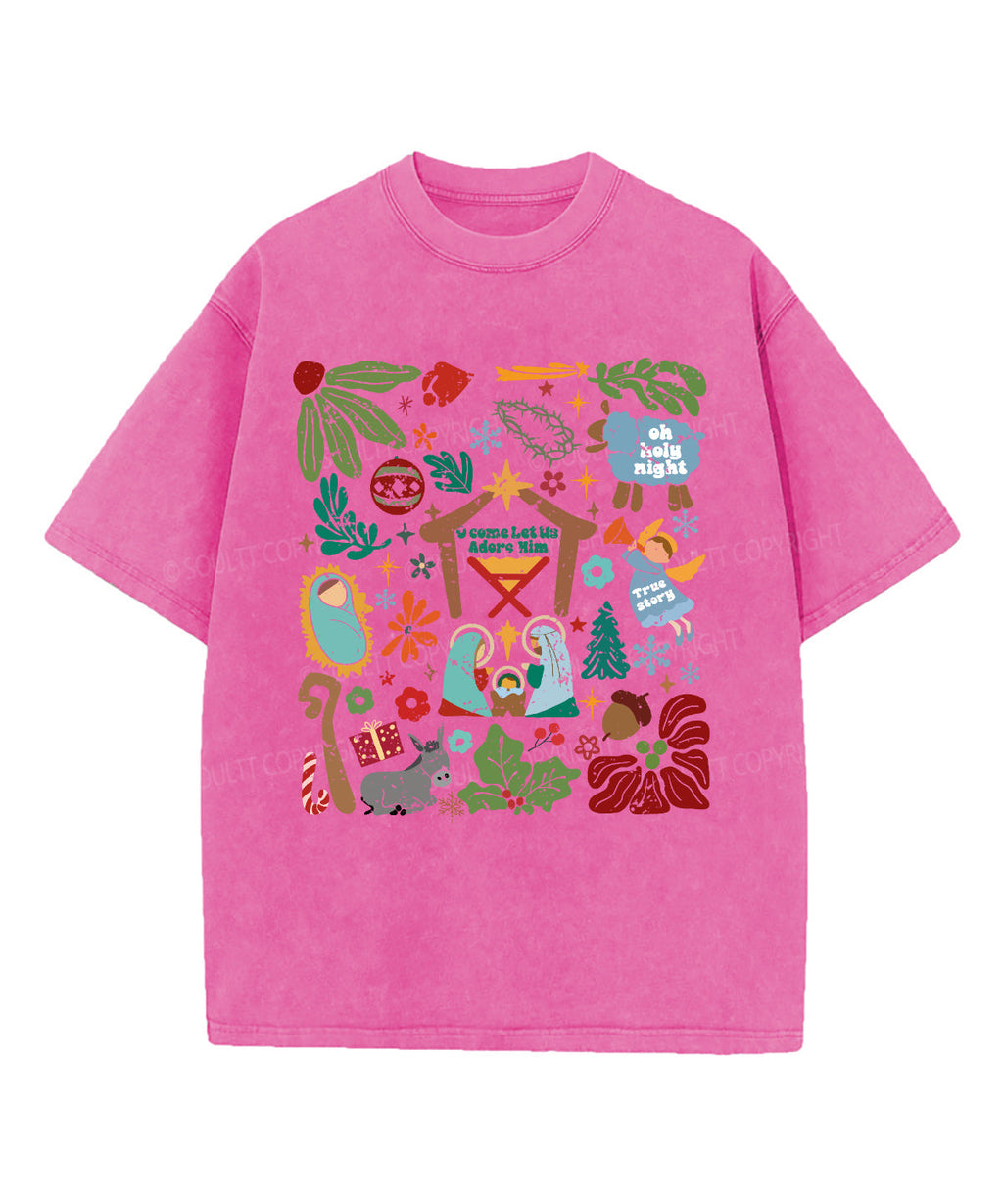 O Holy Night Washed Christian T-shirt Style001 Hoodie, Sweatshirt | CiraTrend.com (Image 3)