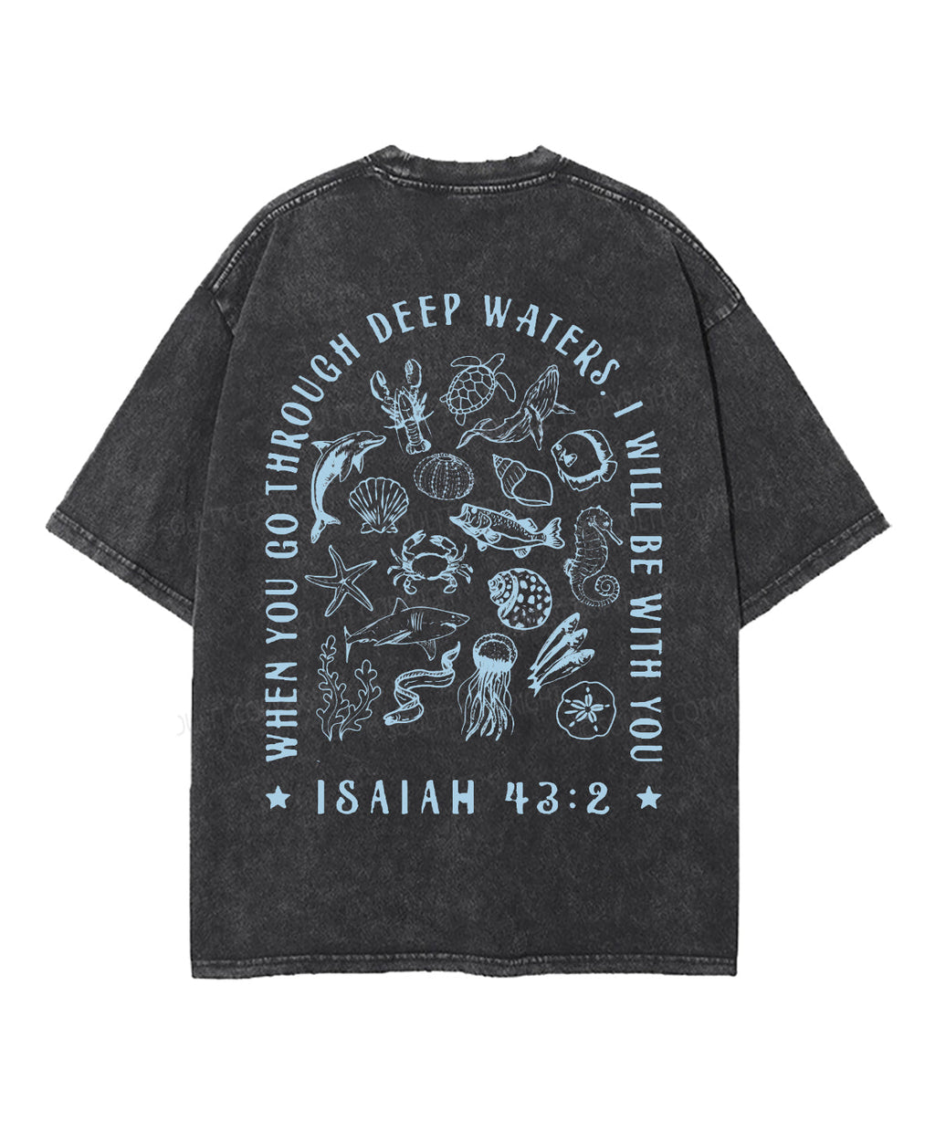 I Will Be With You Double Sided Unisex Washed Christian T-shirt Style048 Hoodie, Sweatshirt | CiraTrend.com (Image 2)