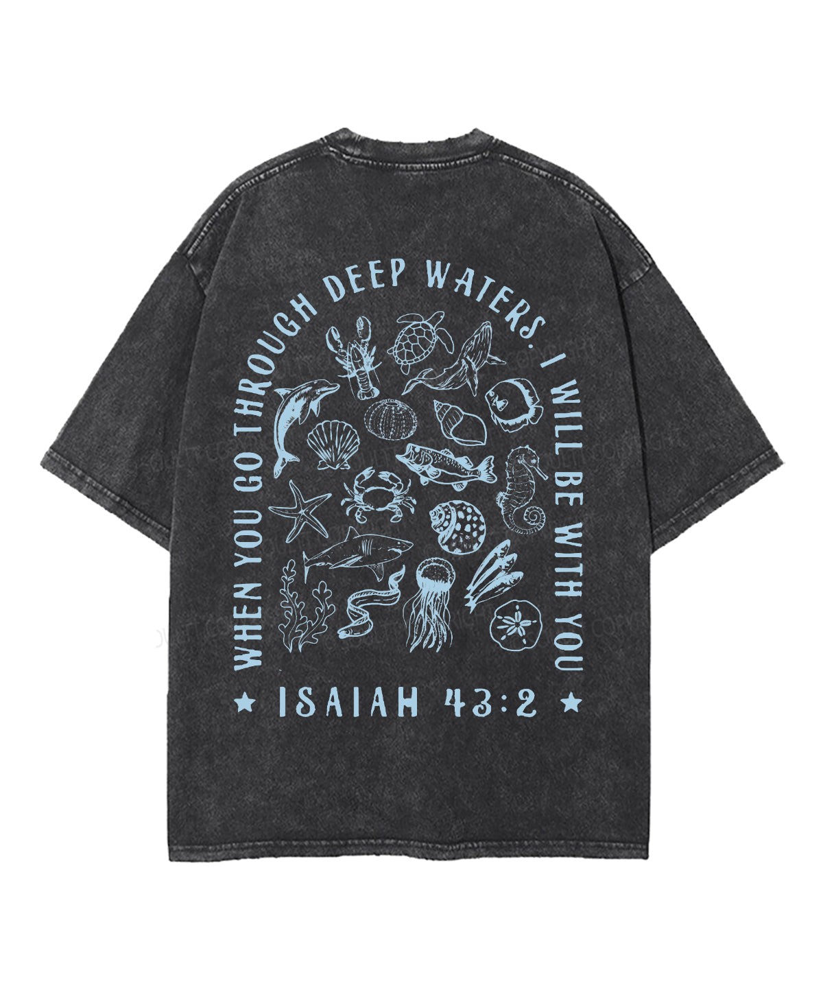 I Will Be With You Double Sided Unisex Washed Christian T-shirt Style048 Hoodie, Sweatshirt | CiraTrend.com (Image 2)