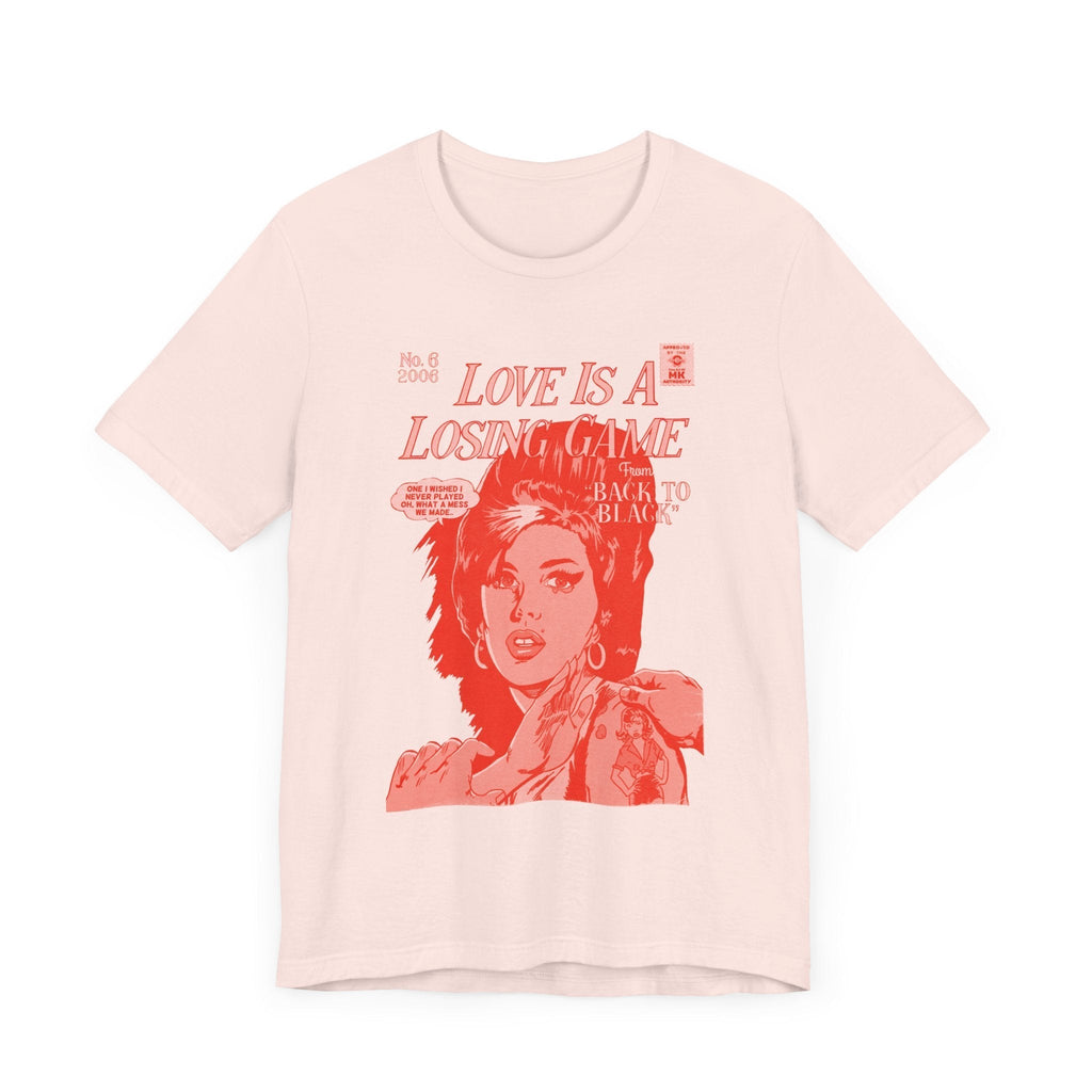 Amy Winehouse Love is a Losing Game  Red Variant Mens Short Sleeve TShirt Hoodie, Sweatshirt | CiraTrend.com (Image 4)