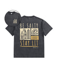 Kids Be Salty Stay Lit Double Sided Washed Christian T-shirt Hoodie, Sweatshirt | CiraTrend.com (Image 1)
