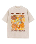 I Will Praise Him Unisex Washed Christian T-shirt Style001 Hoodie, Sweatshirt | CiraTrend.com (Image 1)