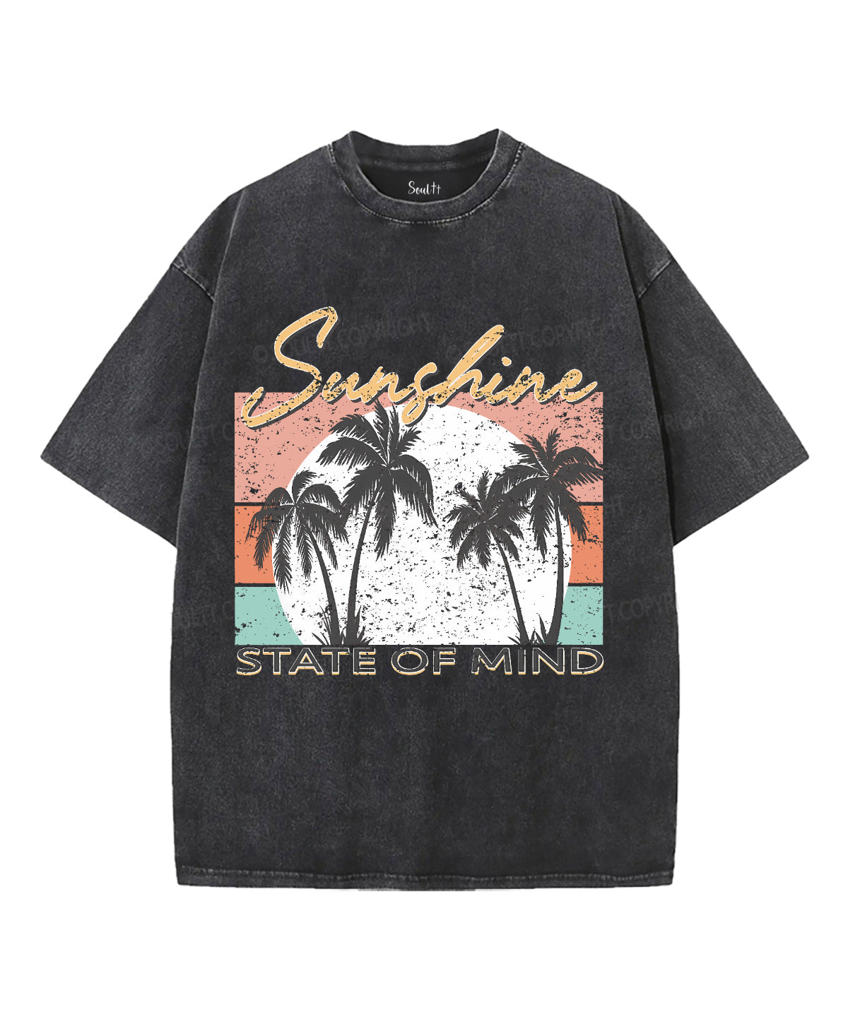 Sunshine State Of MindUnisex Washed Christian T-shirt Hoodie, Sweatshirt | CiraTrend.com (Image 2)