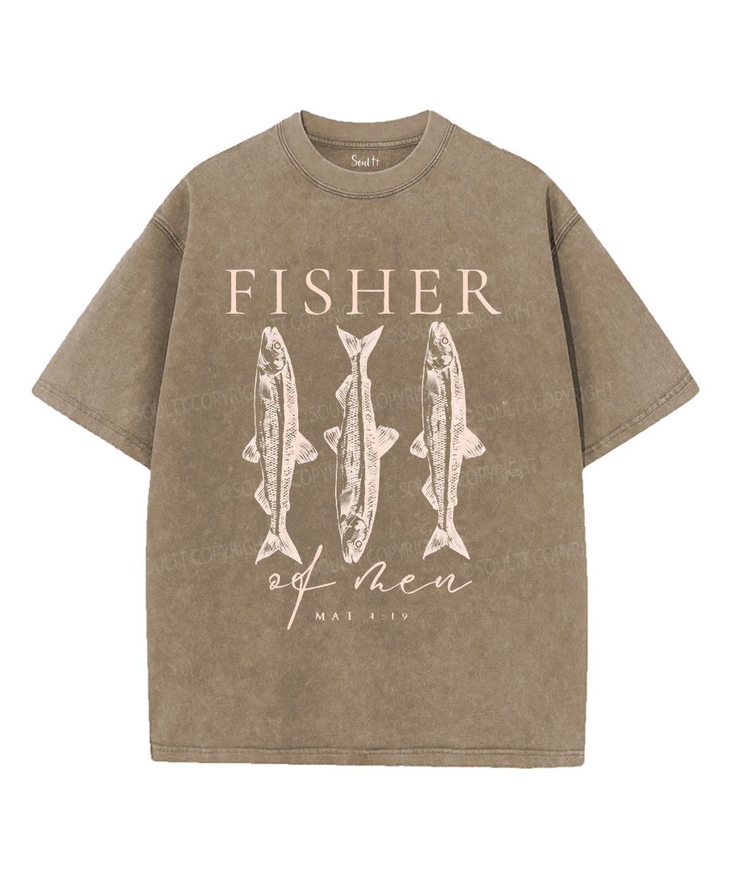 Fisher Unisex Washed Christian T-shirt Hoodie, Sweatshirt | CiraTrend.com (Image 5)