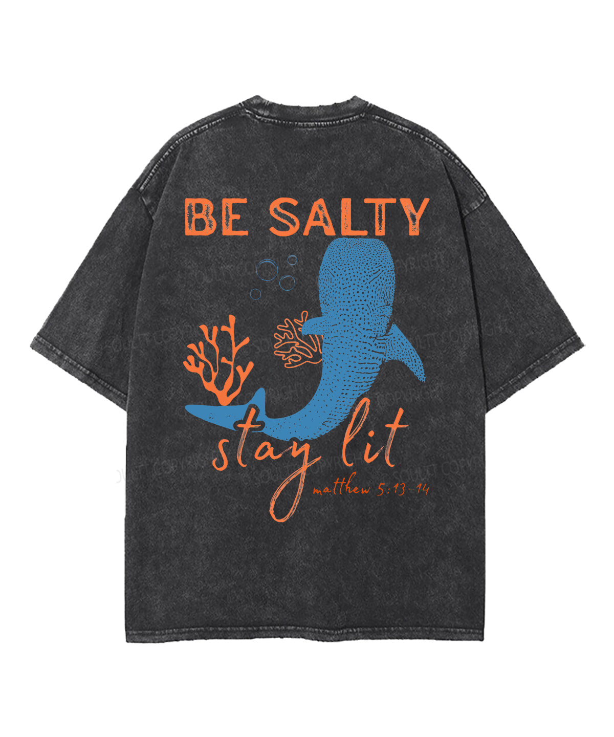 Be Salty Stay Lit Double Sided Unisex Washed Christian T-shirt Style002 Hoodie, Sweatshirt | CiraTrend.com (Image 2)