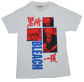 Bleach Mens T-Shirt - Triple Red Face Box Ichigo Blue Word Logo Hoodie, Sweatshirt | CiraTrend.com