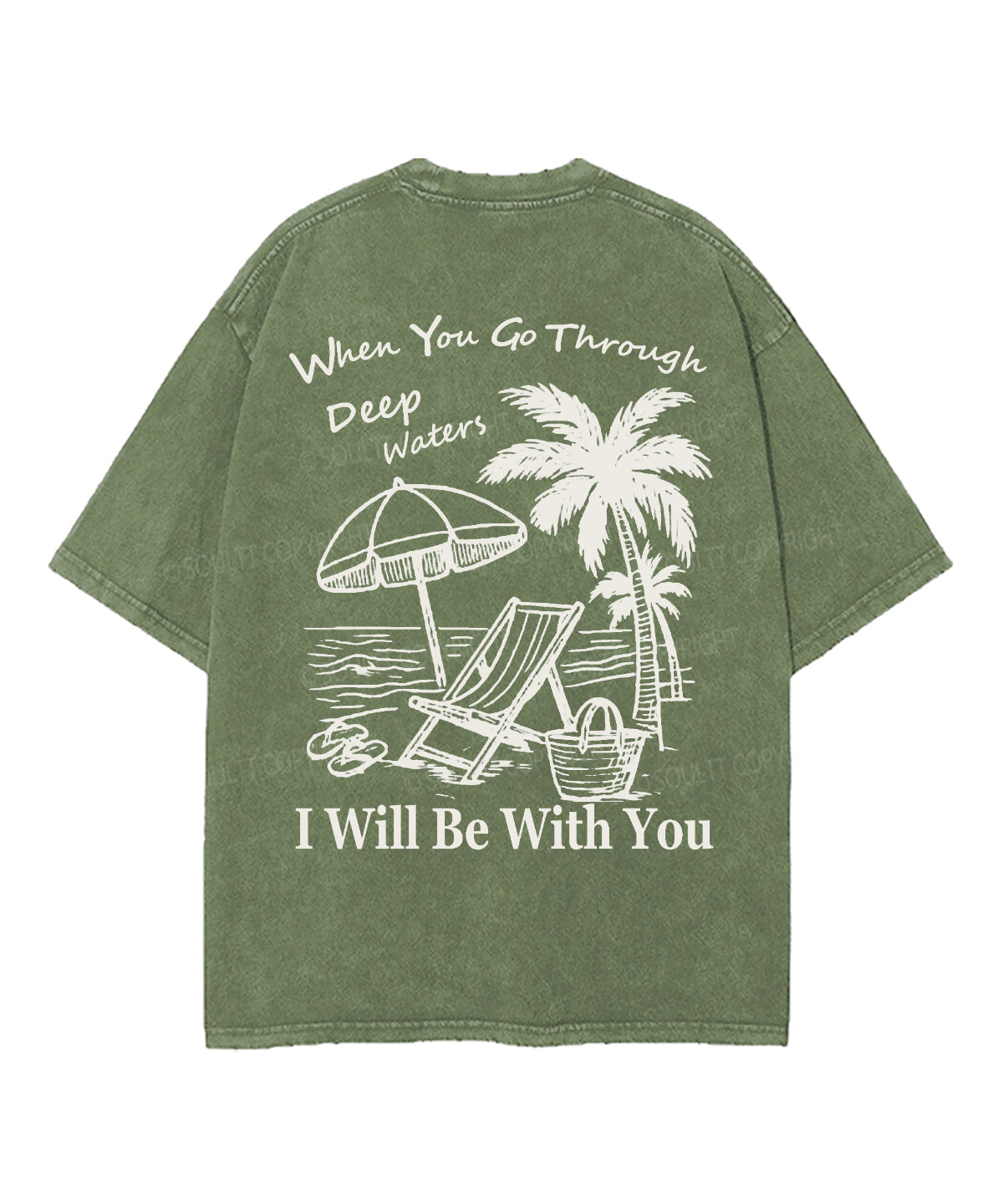 I will Be With You Double Sided Unisex Washed Christian T-shirt Hoodie, Sweatshirt | CiraTrend.com (Image 2)