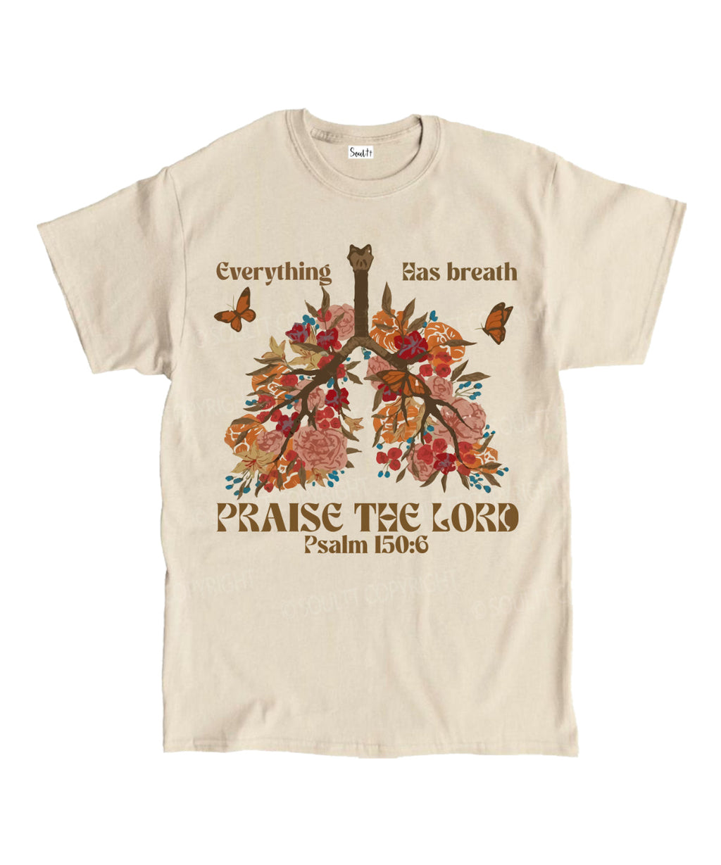 Everything Has Breath Paise the Lord Unisex Cotton Christian T-Shirt Hoodie, Sweatshirt | CiraTrend.com (Image 3)