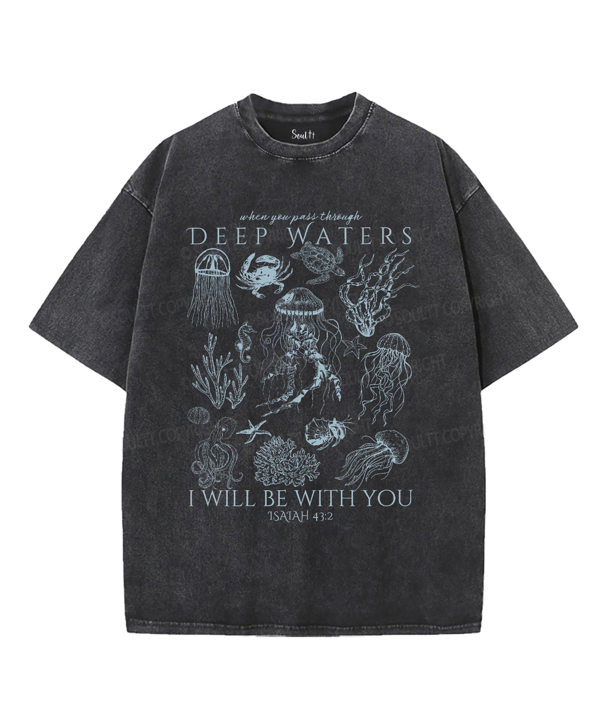 I Will Be With You Unisex Washed Christian T-shirt Style001 Hoodie, Sweatshirt | CiraTrend.com (Image 2)