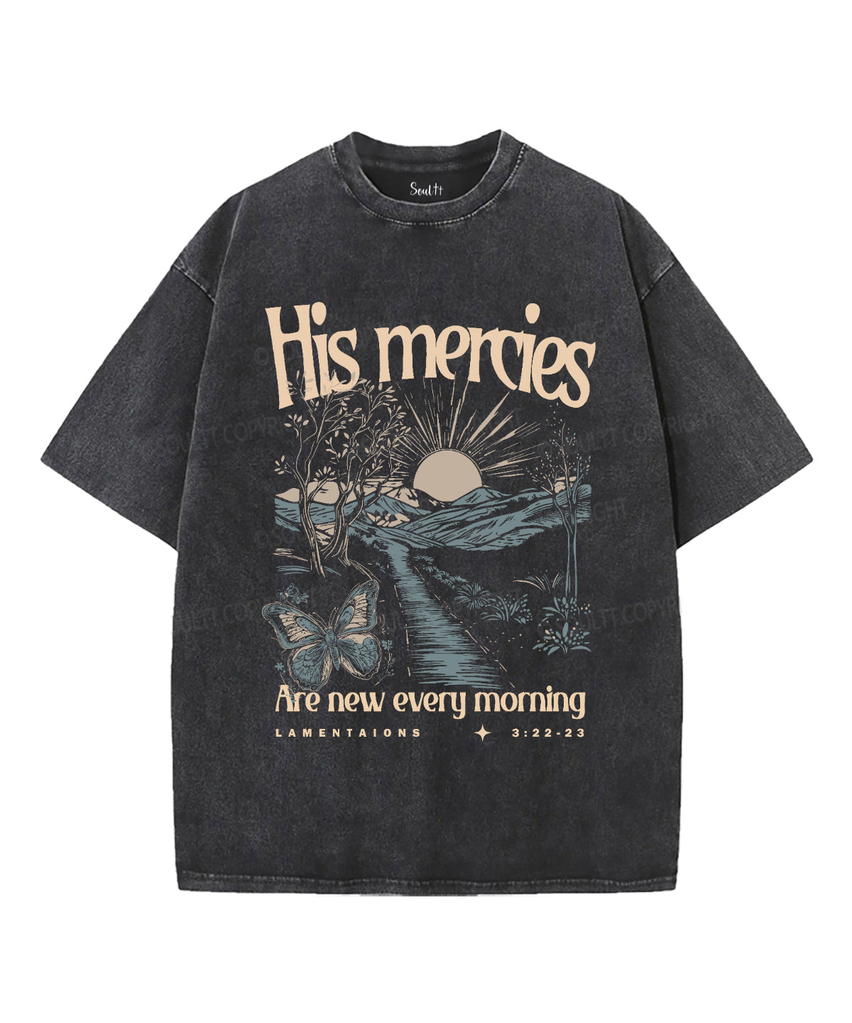 His Mercies Are New Washed Christian Style003 T-Shirts, Hoodie, Sweatshirt
