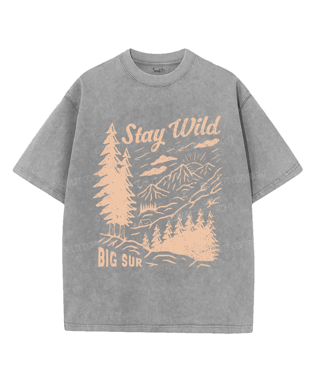 Stay Wild Unisex Washed Christian T-shirt Hoodie, Sweatshirt | CiraTrend.com (Image 2)