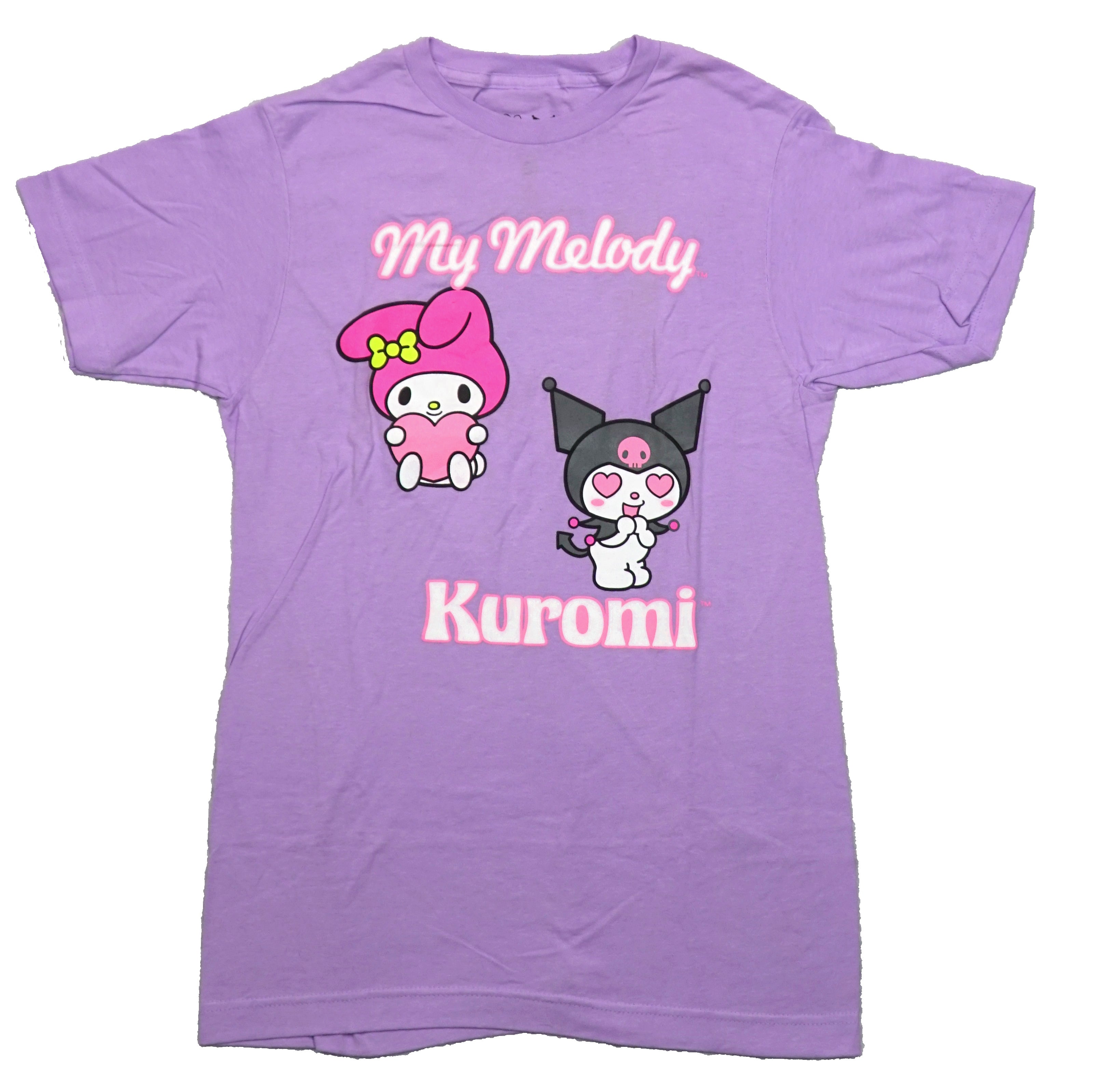 My Melody and Kuromi Mens T-Shirt - Images Between Names Hoodie, Sweatshirt | CiraTrend.com