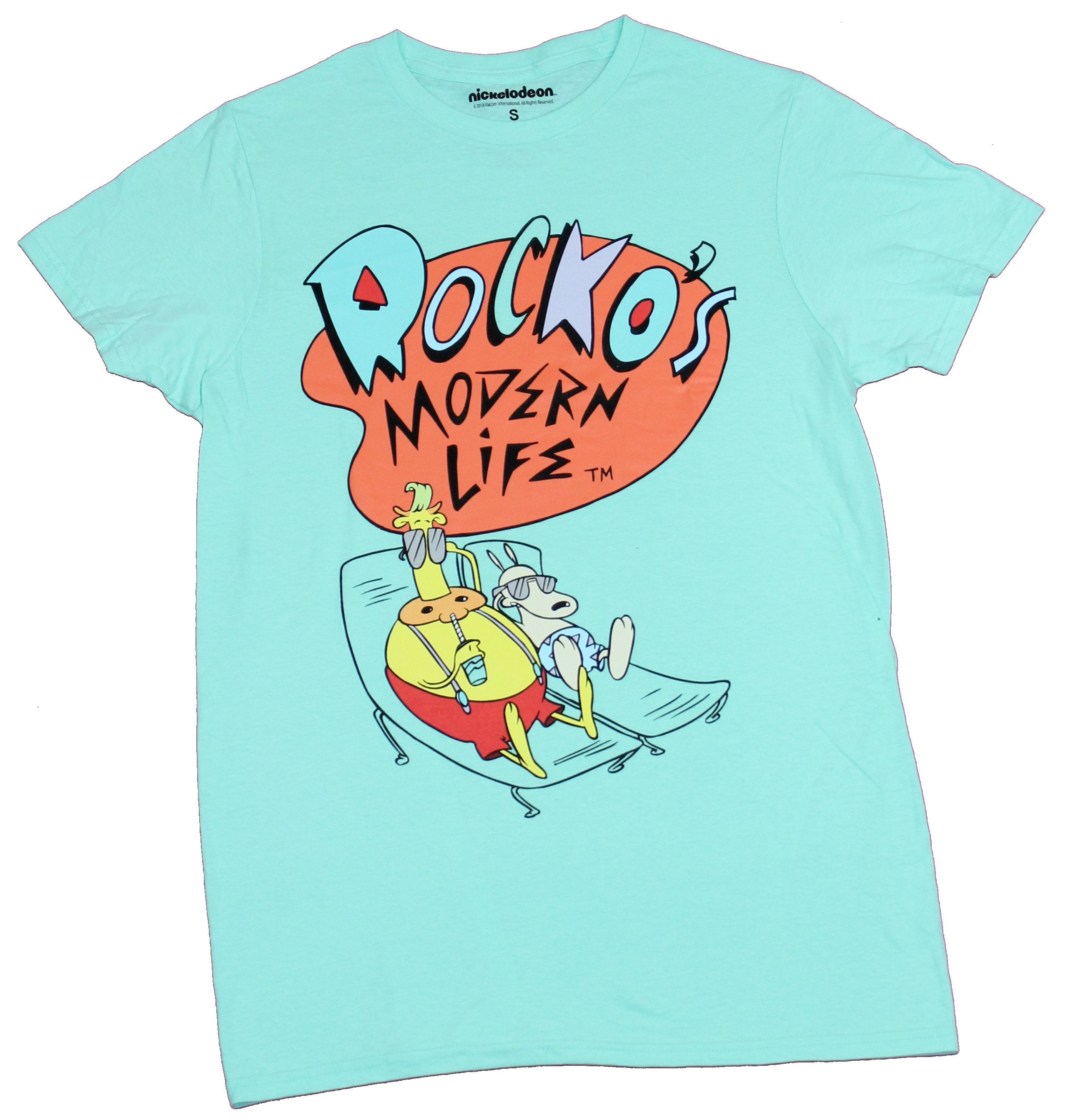 Rocko's Modern Life Mens T-Shirt - Relaxing Under the Logo Hoodie, Sweatshirt | CiraTrend.com
