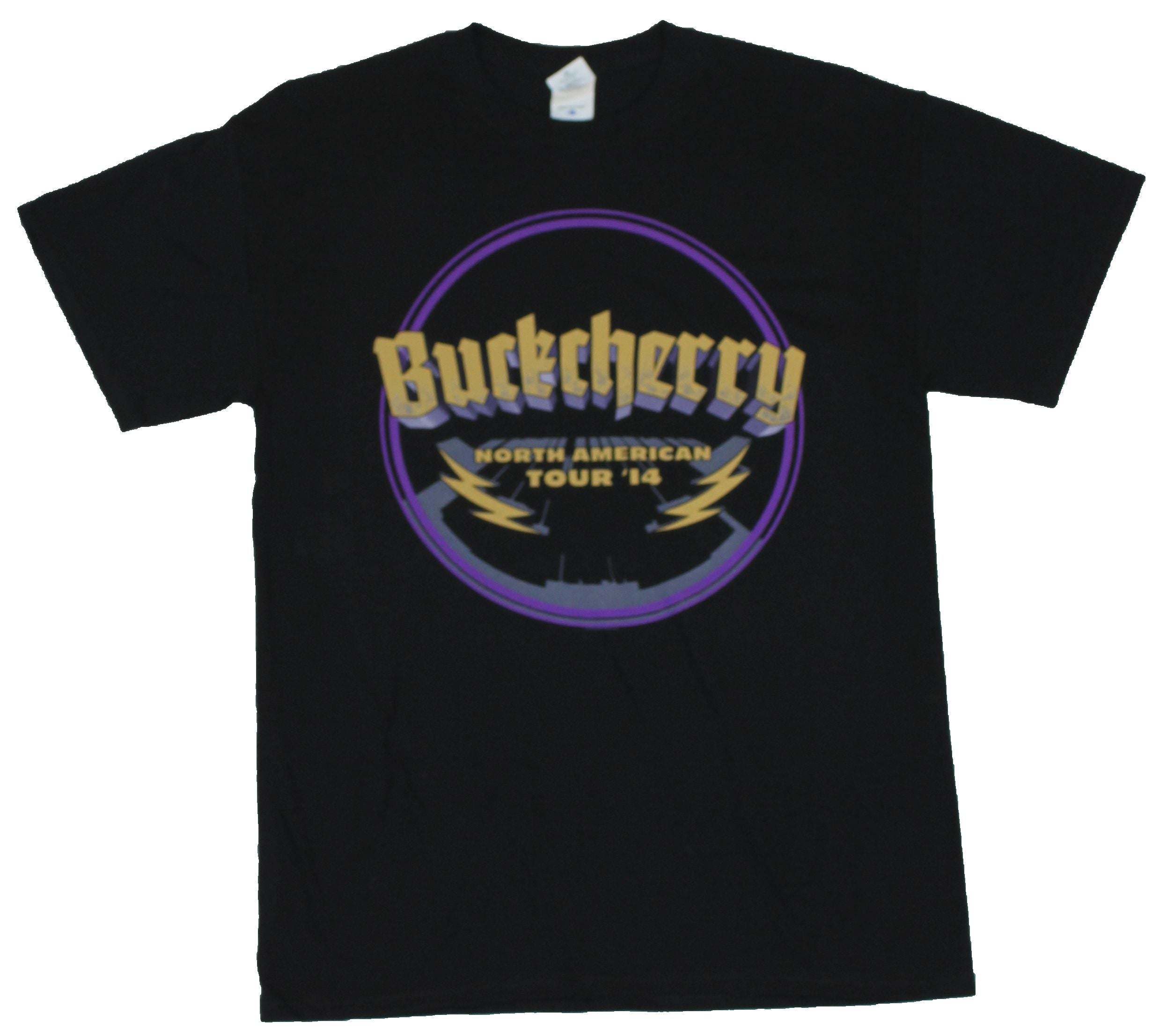 Buckcherry  Mens T-Shirt - 2014 North American Tour Circle Image Hoodie, Sweatshirt | CiraTrend.com (Image 1)