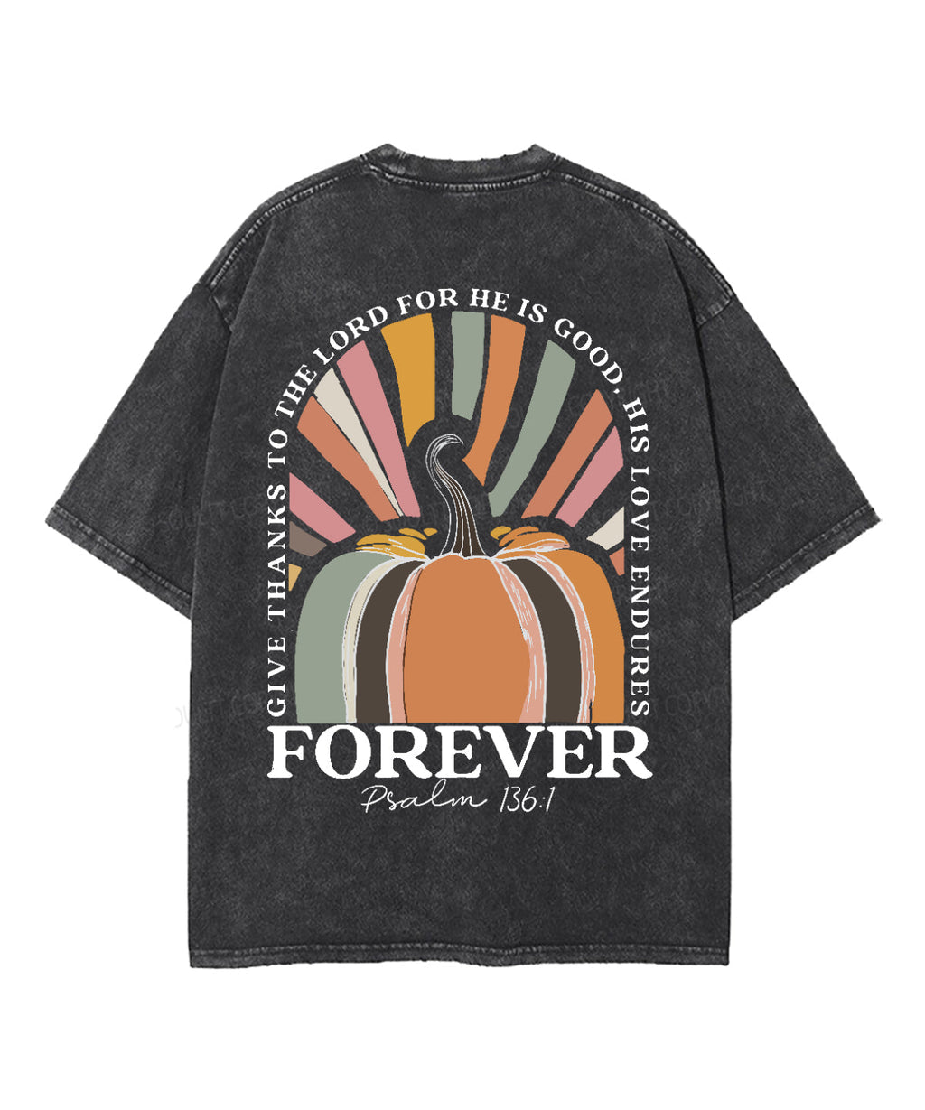 Give Thanks To The Lord Washed Christian T-shirt Hoodie, Sweatshirt | CiraTrend.com (Image 3)