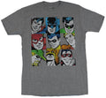 Justice League Mens T-Shirt  - Distressed 9 Box Simple Colored Heroes Style001 Hoodie, Sweatshirt | CiraTrend.com