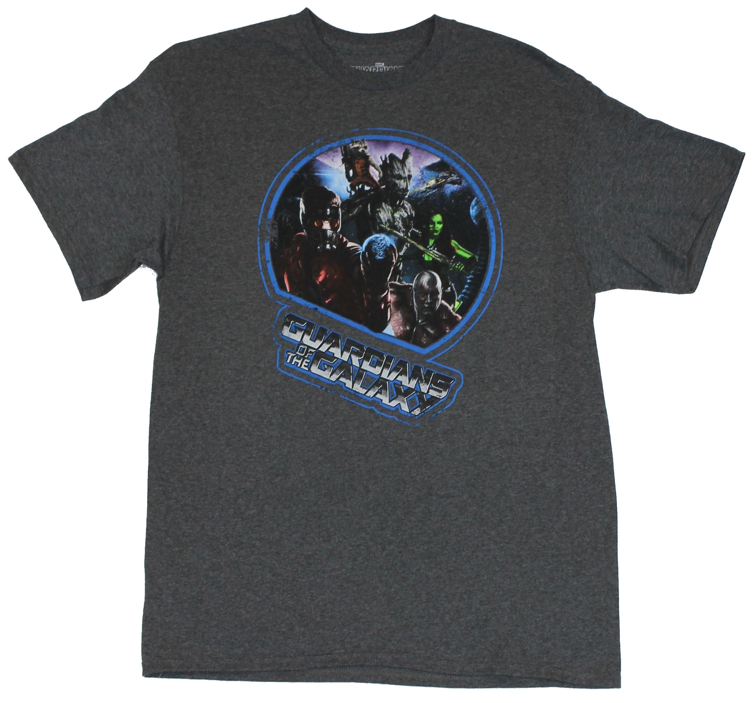 Guardians of the Galaxy Mens T-Shirt - Circled Movie Team Pic Image Hoodie, Sweatshirt | CiraTrend.com