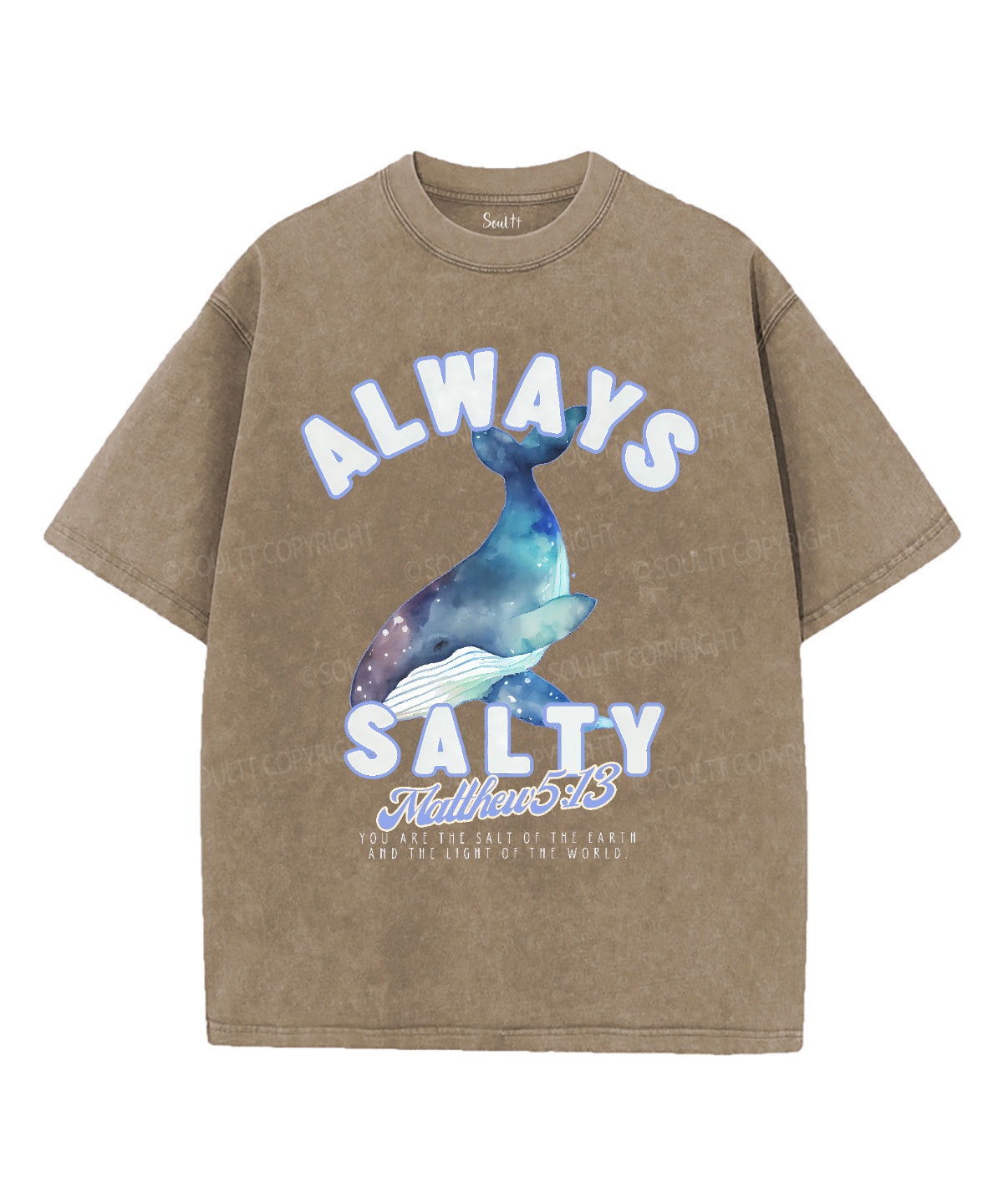 Always Salty Unisex Washed Christian T-shirt Hoodie, Sweatshirt | CiraTrend.com (Image 5)