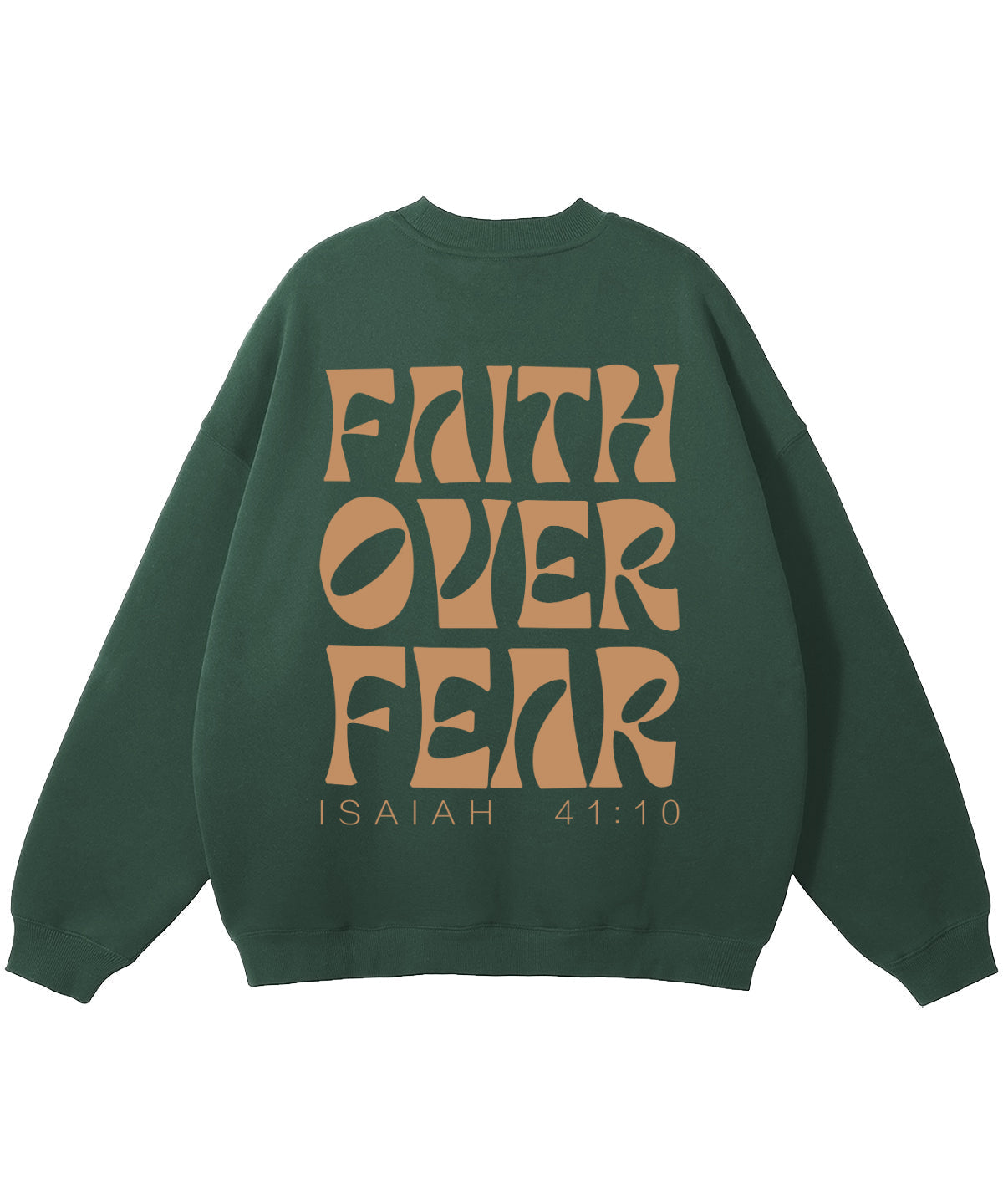 Faith Over Fear Cotton Christian Sweatshirt Style001 T-Shirts, Hoodie | CiraTrend.com (Image 2)