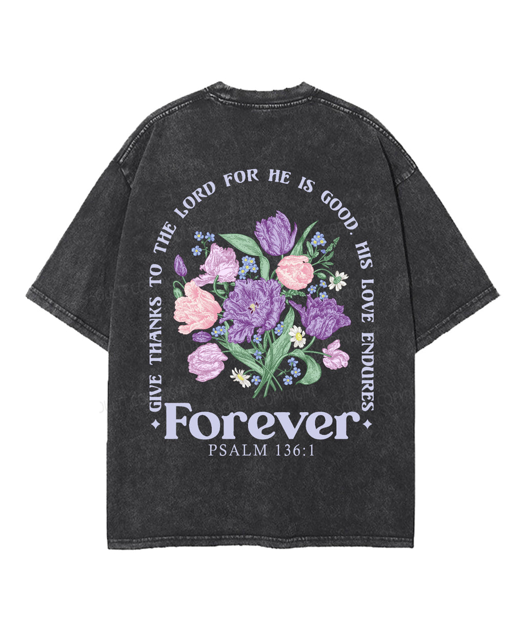 His Love Endures Forever Double Sided Unisex Washed Christian T-shirt Style001 Hoodie, Sweatshirt | CiraTrend.com (Image 3)