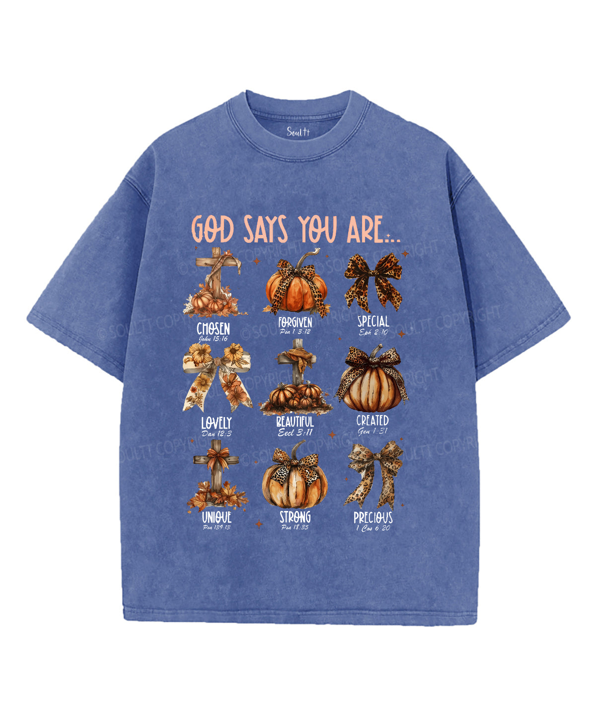 God Says You Are Unisex Washed Christian T-shirt Style002 Hoodie, Sweatshirt | CiraTrend.com (Image 5)