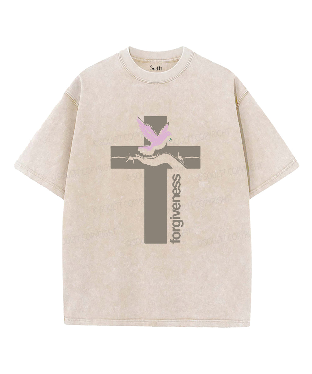 Forgiveness Washed Christian T-shirt Hoodie, Sweatshirt | CiraTrend.com (Image 1)