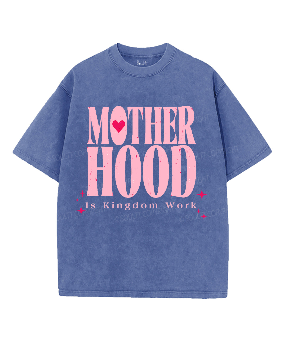 Motherhood Is Kingdom Work Unisex Washed Christian T-shirt Style001 Hoodie, Sweatshirt | CiraTrend.com (Image 3)