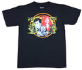 Doctor Who Mens T-Shirt  - 10th Doctor & Companion Over Yellow Backed Enemies Hoodie, Sweatshirt | CiraTrend.com