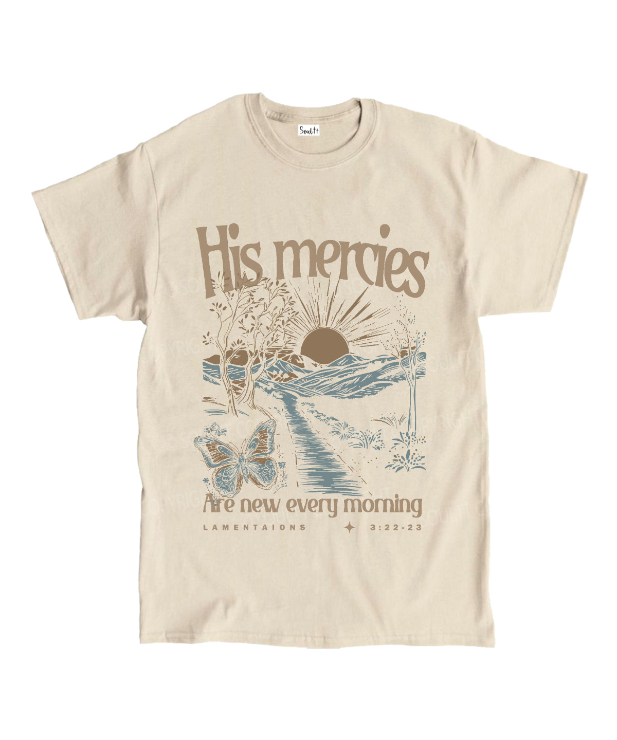 His Mercies Are New Cotton Christian T-Shirts, Hoodie, Sweatshirt