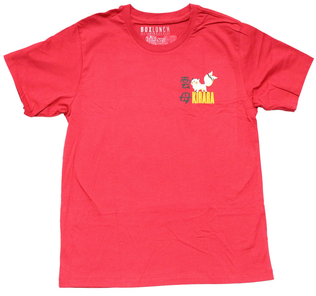 Inuyasha Mens T-Shirt - Lapel Logo and On Back Kirara Hoodie, Sweatshirt | CiraTrend.com