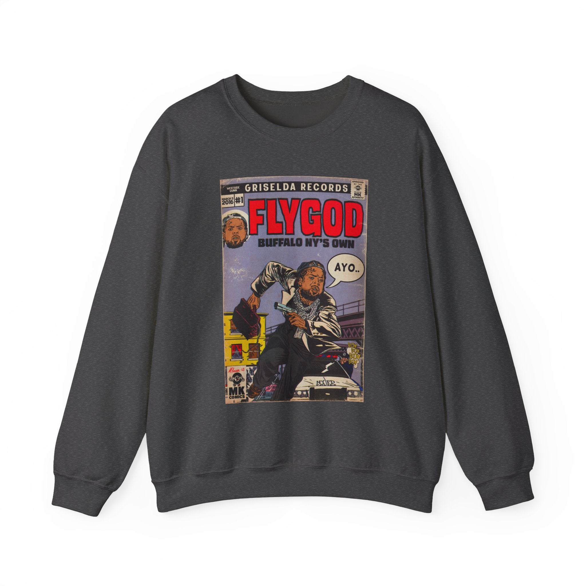 Flygod - Unisex Heavy BlendÃ¢â€žÂ¢ Crewneck Sweatshirt T-Shirts, Hoodie | CiraTrend.com (Image 3)