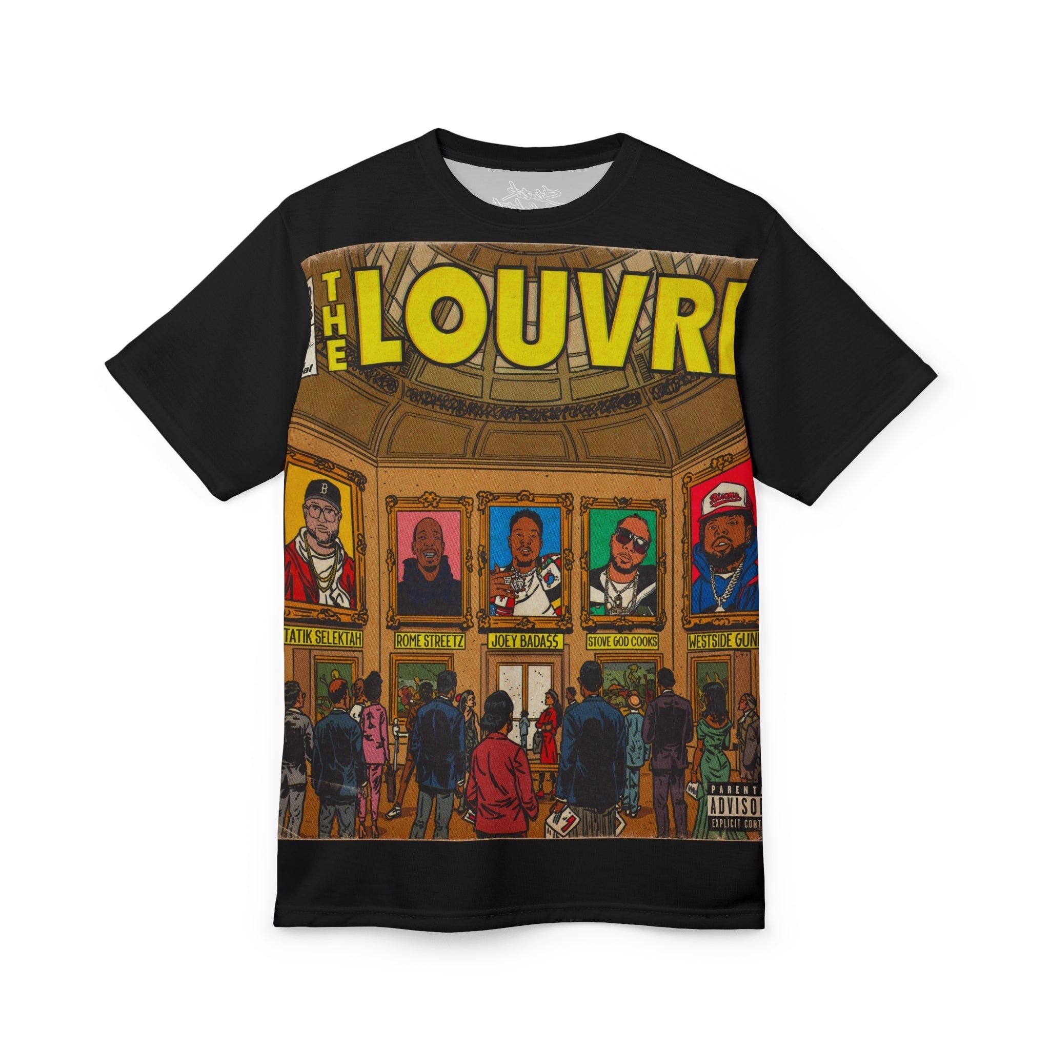 The Louvre - Statik Selektah & MK Collab - Unisex Cut & Sew Tee (AOP) Hoodie, Sweatshirt | CiraTrend.com (Image 1)