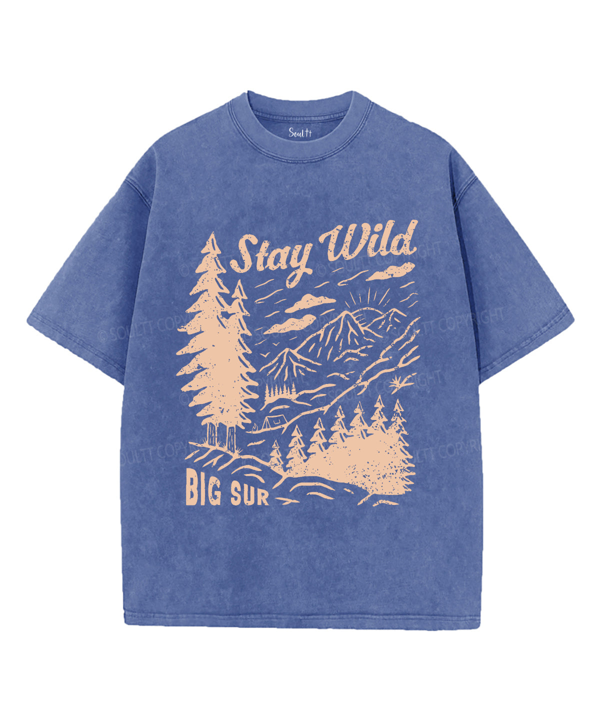 Stay Wild Unisex Washed Christian T-shirt Hoodie, Sweatshirt | CiraTrend.com (Image 3)
