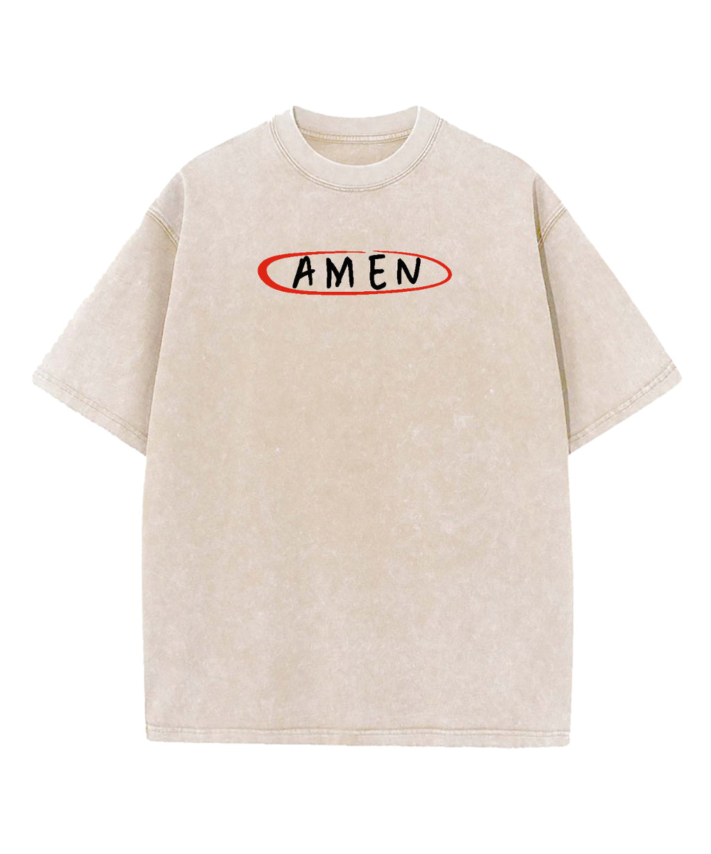 AMEN Washed Christian T-shirt Hoodie, Sweatshirt | CiraTrend.com (Image 2)
