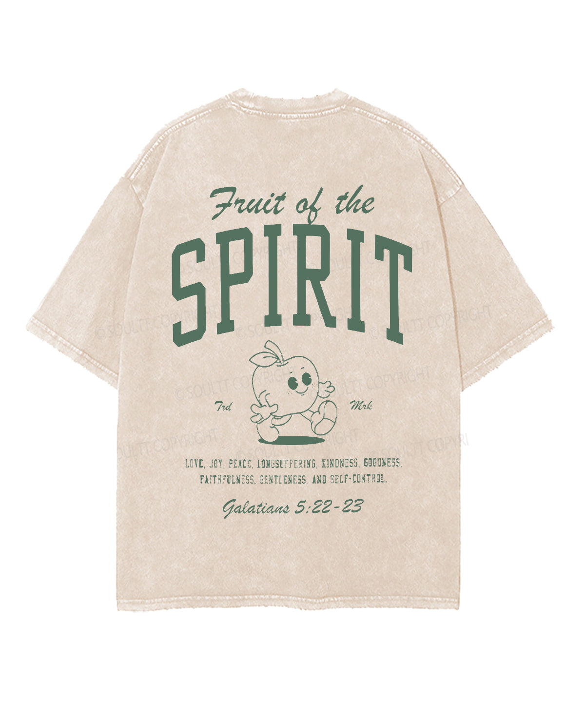 Fruit Spirit Double Sided Washed Christian Style027 T-Shirts, Hoodie, Sweatshirt