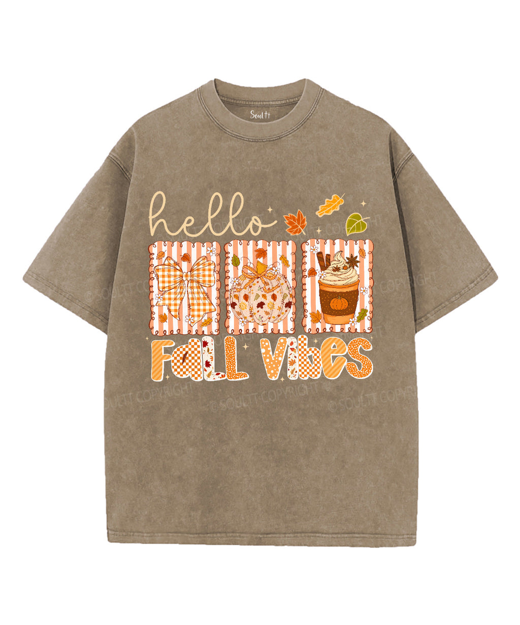Fall Vibes Unisex Washed Christian T-shirt Hoodie, Sweatshirt | CiraTrend.com (Image 3)